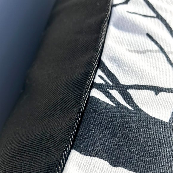 Throw pillow with piping. Zipper enclosure. Includes a down alternative insert. - Picture 3 of 8